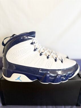 AUTHENTIC Jordan 9 Retro Pearl Blue Size 10 302370-145 2019 PRE-OWNED